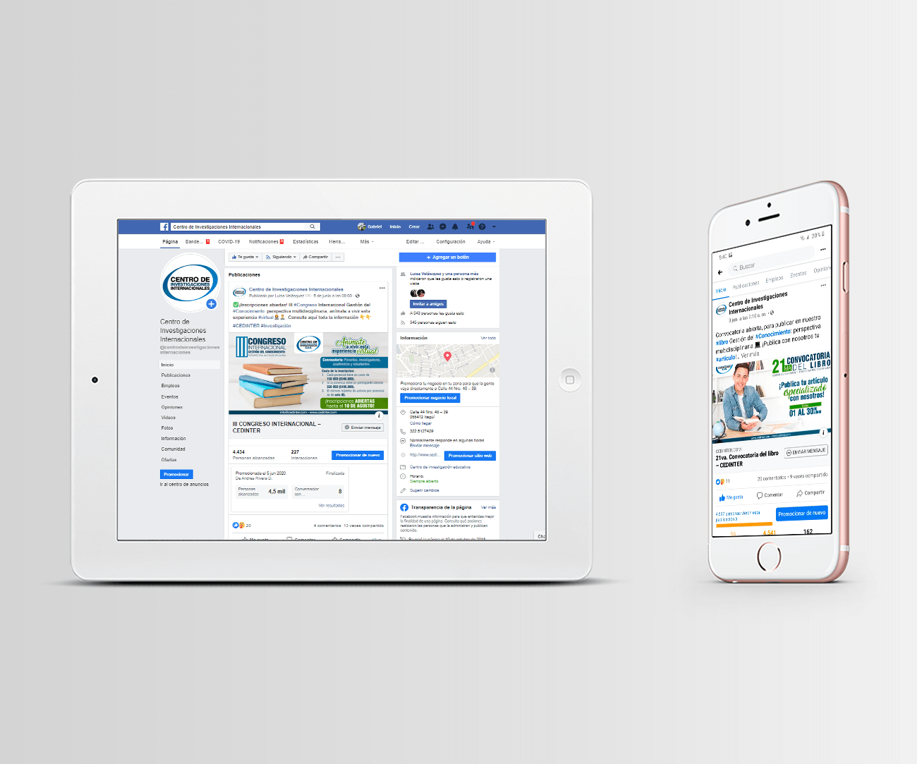 Creative social media ad design for Cedinter, showcasing targeted marketing campaigns.