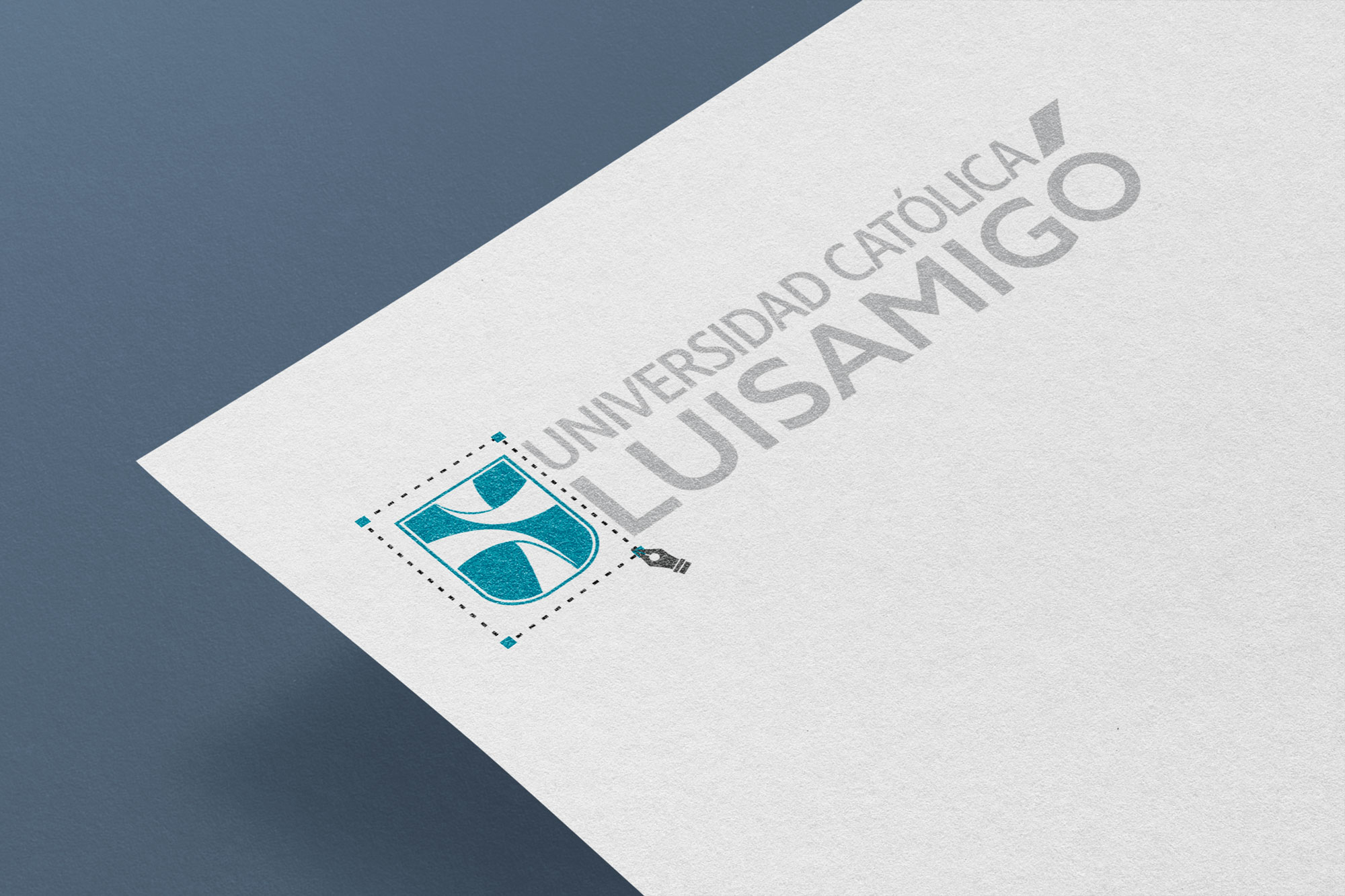 Funlam university symbol logo design created for Universidad Católica Luis Amigó, Medellín.